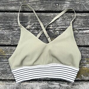 Aerie OFFLINE Ribbed Medium Support Sports Bra‎ Cropped Tank Top XS